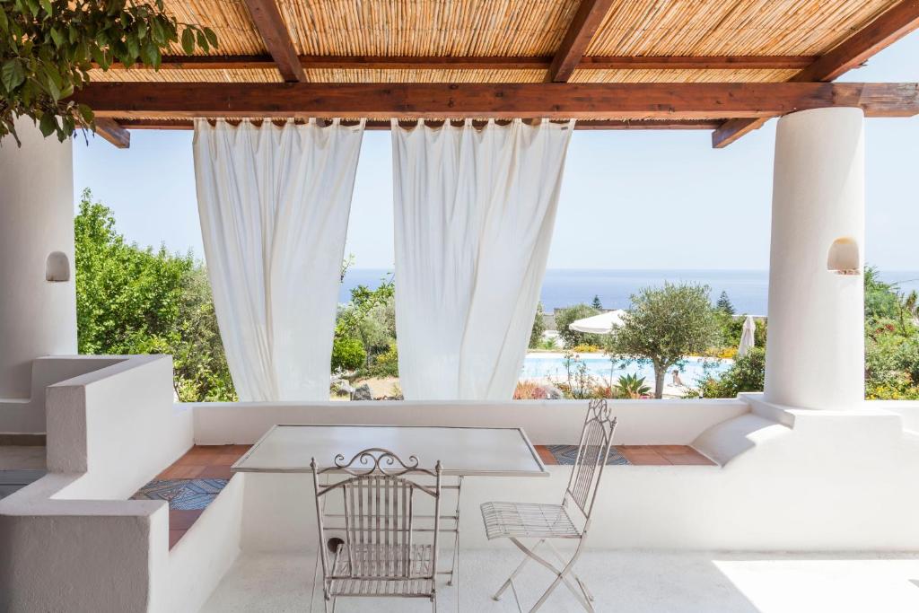 Balkon lub taras w obiekcie Note di Salina