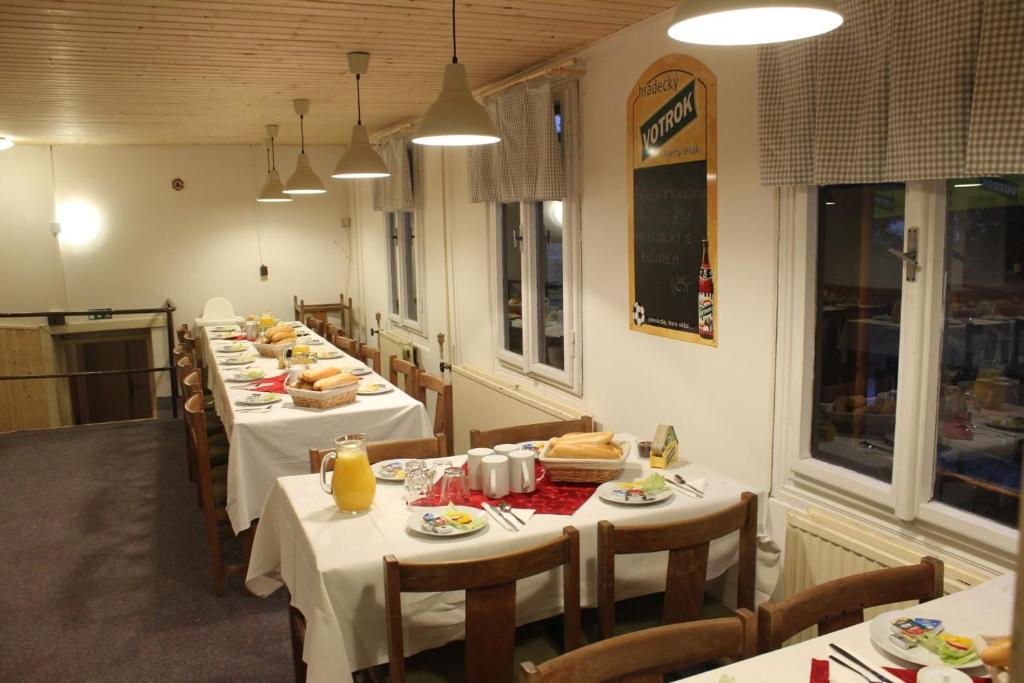 Jídlo v penzionu nebo okolí