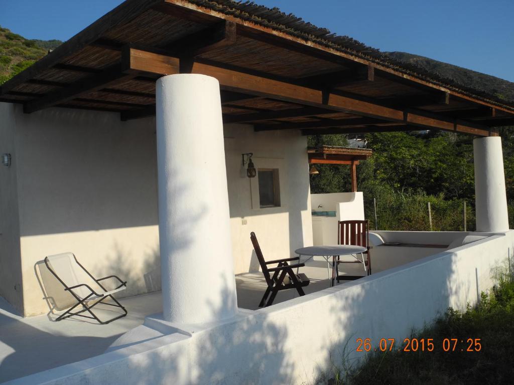 Balkon lub taras w obiekcie Note di Salina