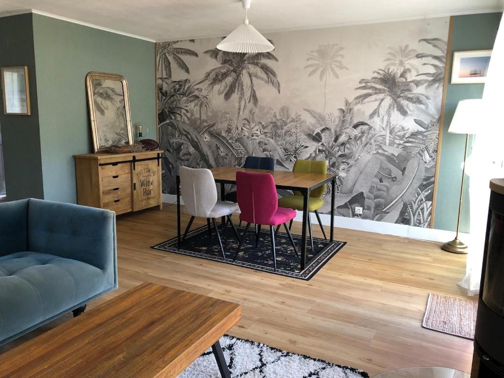 Khu vực ghế ngồi tại Cap Cozy Maison près de la mer fouesnant