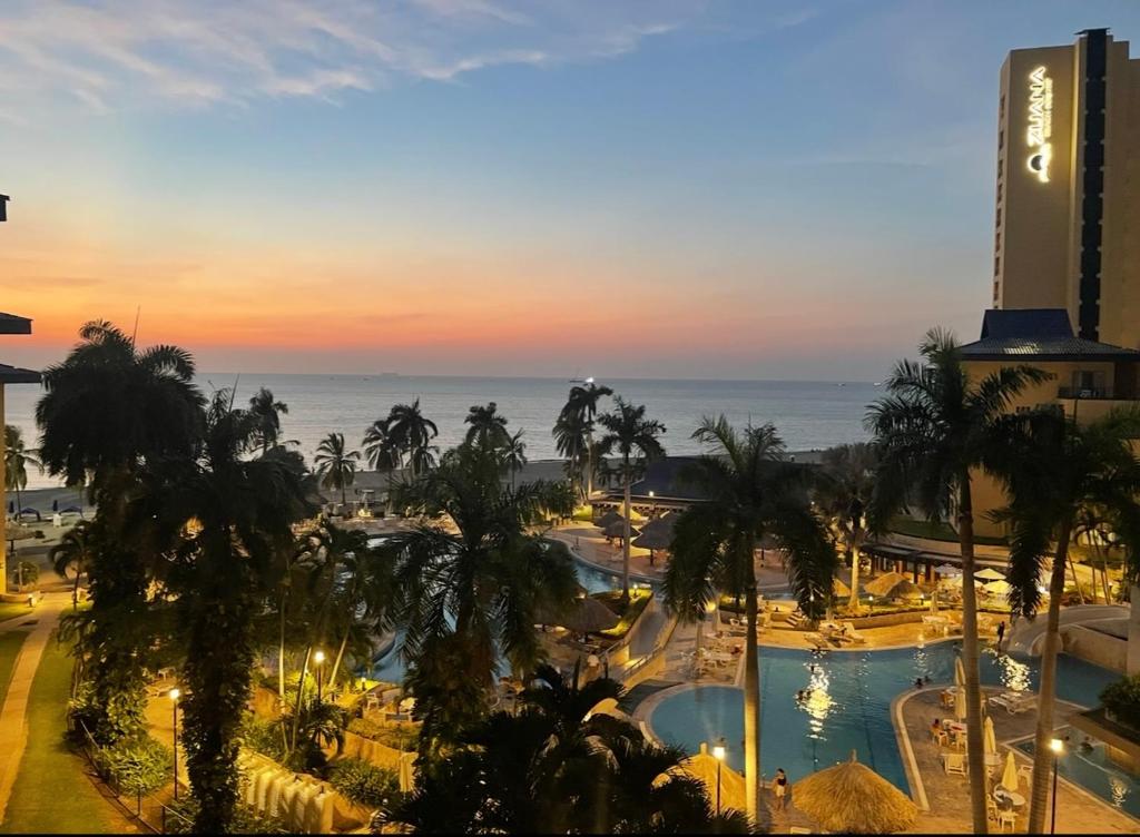 a view of the pool at the resort at Zuana Beach Resort in Santa Marta