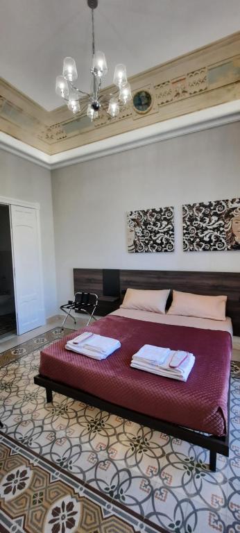 Postel nebo postele na pokoji v ubytování Dimora dei Sicani