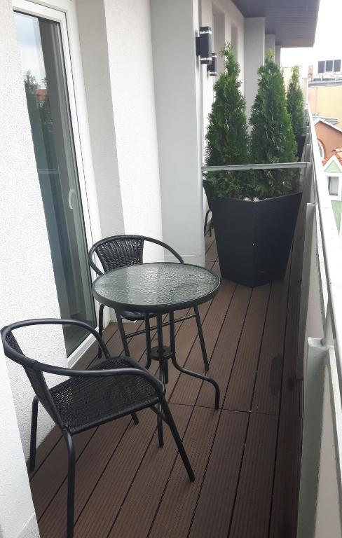 Balkon lub taras w obiekcie Apartamenty Krawiecka