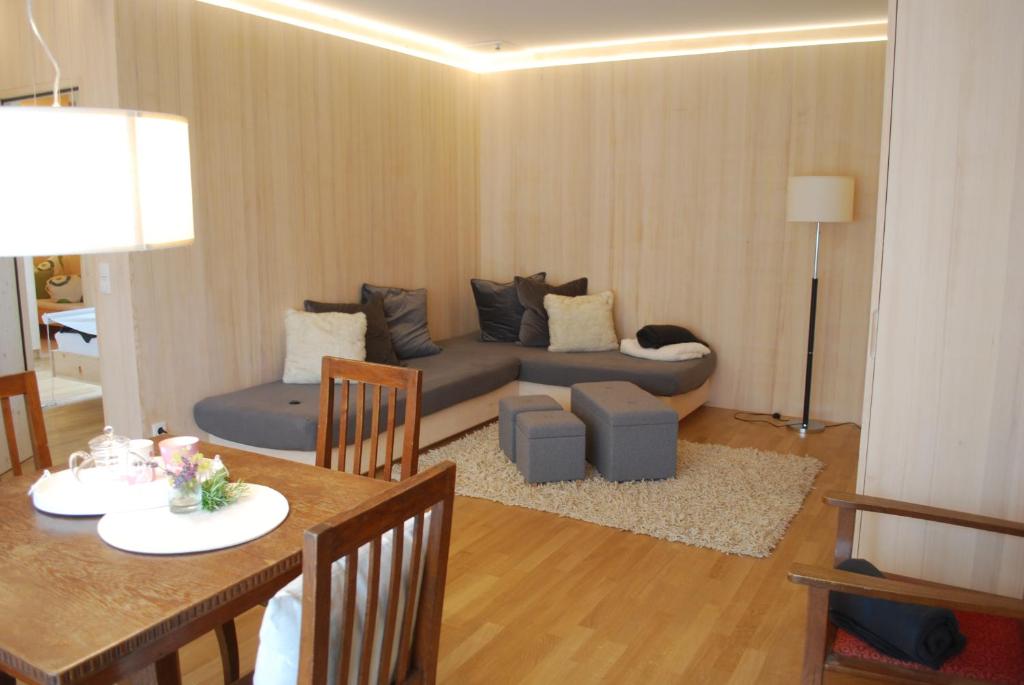 Posezení v ubytování Ferienwohnung Rheintal
