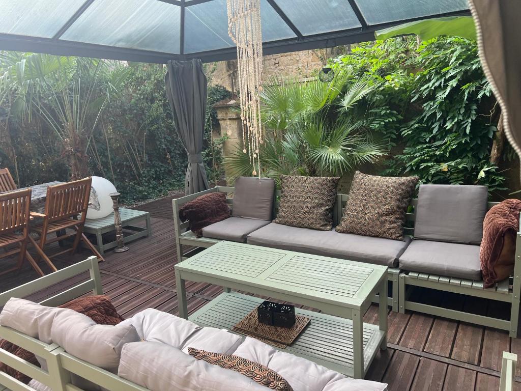 Χώρος καθιστικού στο Appartement avec jardin de 30M2 privatif centre de Sarlat