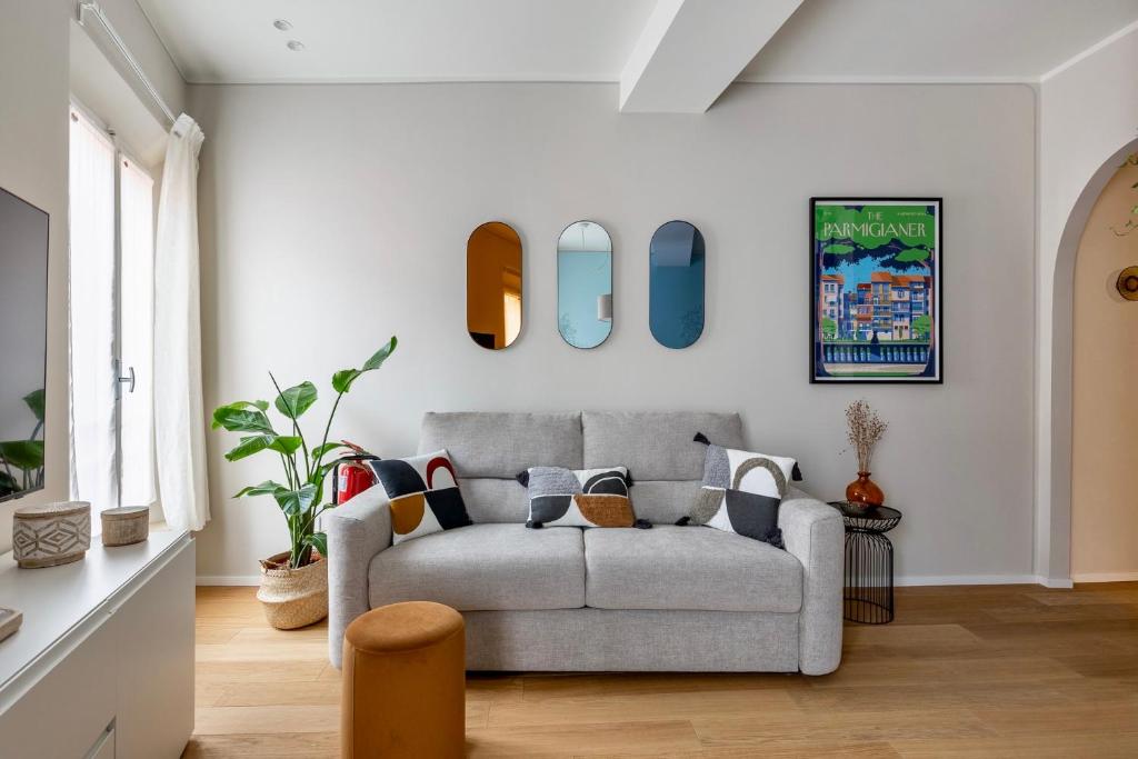 Posezení v ubytování felino24parma - Il Borgo