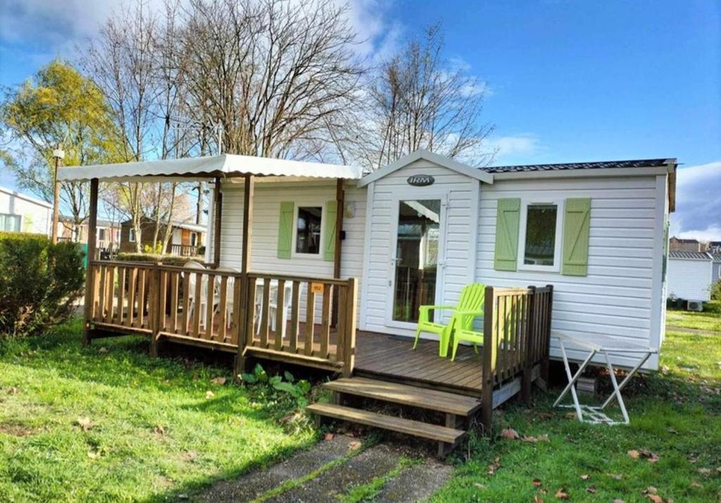 Κήπος έξω από το Mobil home 6 personnes Alsace