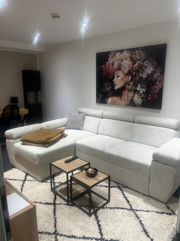 Χώρος καθιστικού στο Auszeit direkt am Toelleturm -Barmer Anlagen