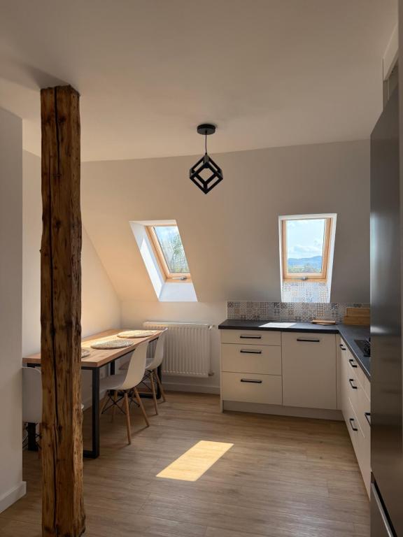 Η κουζίνα ή μικρή κουζίνα στο Apartament u Kuby