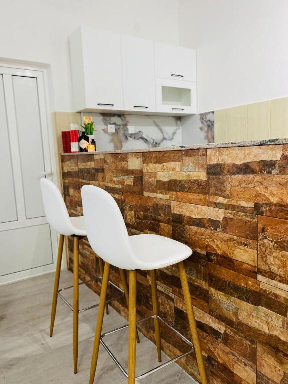 Kuchyň nebo kuchyňský kout v ubytování Studio apartman San