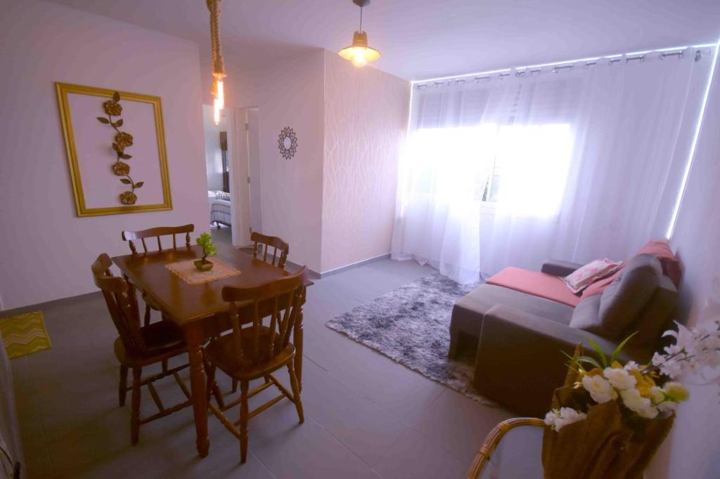 O zonă de relaxare la Apto Completo, aconchego em Natal ideal para famílias perto da praia de Ponta Negra