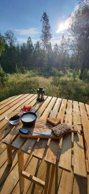 Luxe tent met uitzicht op het bos en met Sauna en hottub