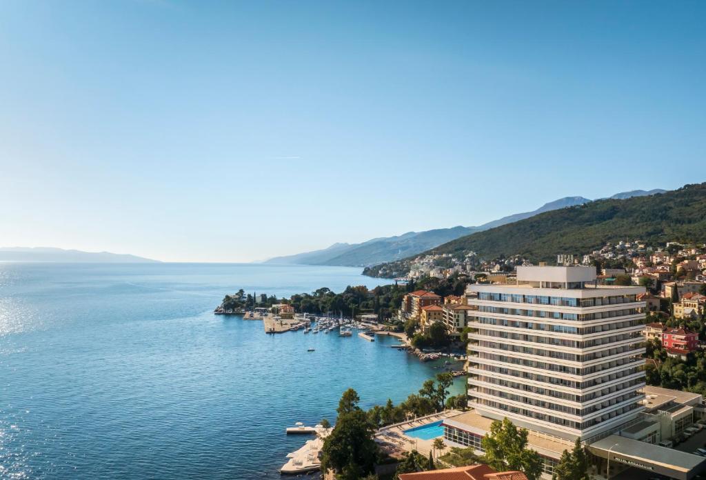 a view of a large body of water at Hotel Ambasador - Liburnia in Opatija