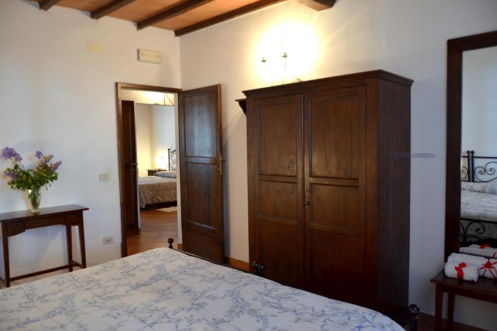 A bed or beds in a room at Agriturismo Il Casalone