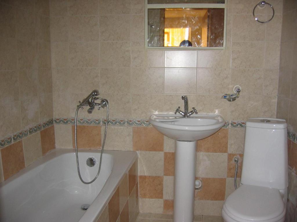 Koupelna v ubytování Hotel Deva