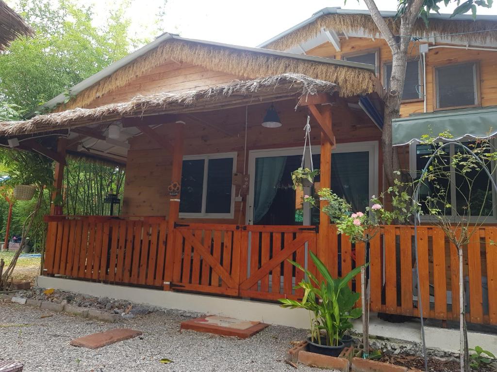 Bygningen som chaletet ligger i