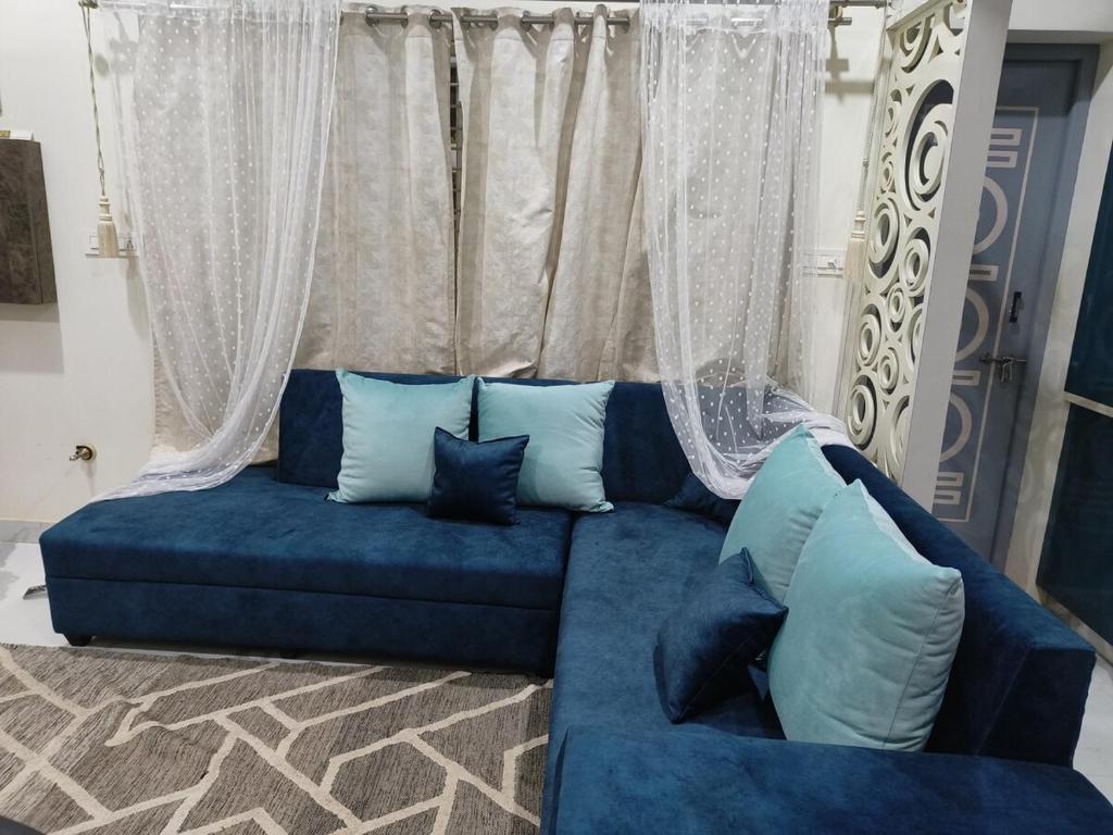 Χώρος καθιστικού στο A cozy luxurious stay