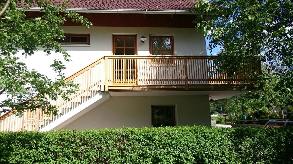 Balkón nebo terasa v ubytování Familien Zeit