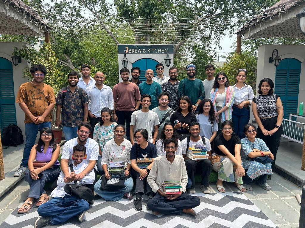 a group of people are posing for a picture at J Startup House, Jaipur - C Scheme in Jaipur