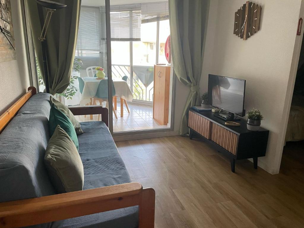appartement climatisé 4 couchages, ascenseur, piscine, parking ,proche mer