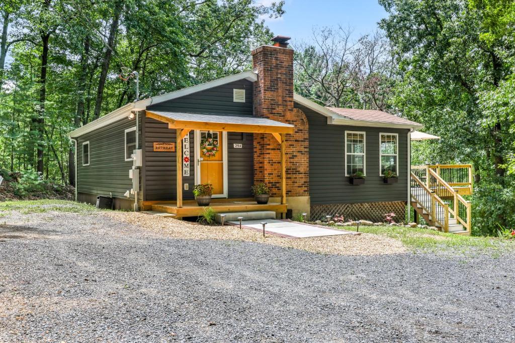 Bygningen som feriehuset ligger i