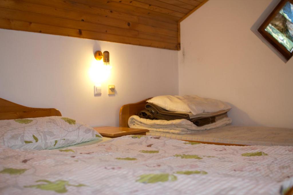 Postel nebo postele na pokoji v ubytování Tourist farm Mraz