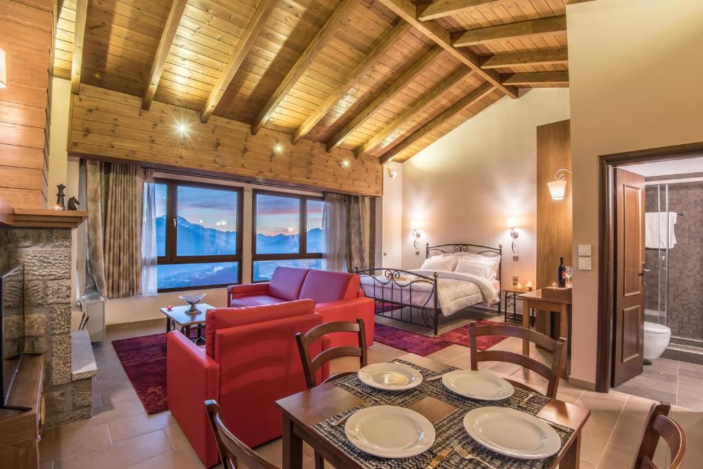 Posezení v ubytování The View Village - Villas Suites & Spa