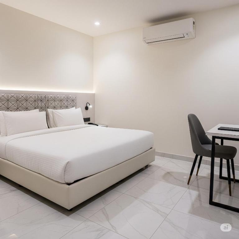 Postel nebo postele na pokoji v ubytování Orchha Stay Inn