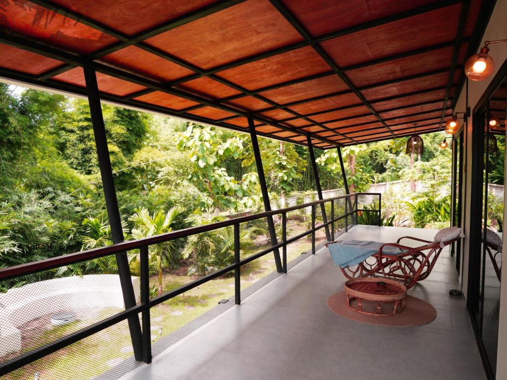 Μπαλκόνι ή βεράντα στο Villa Zen Garden Pai