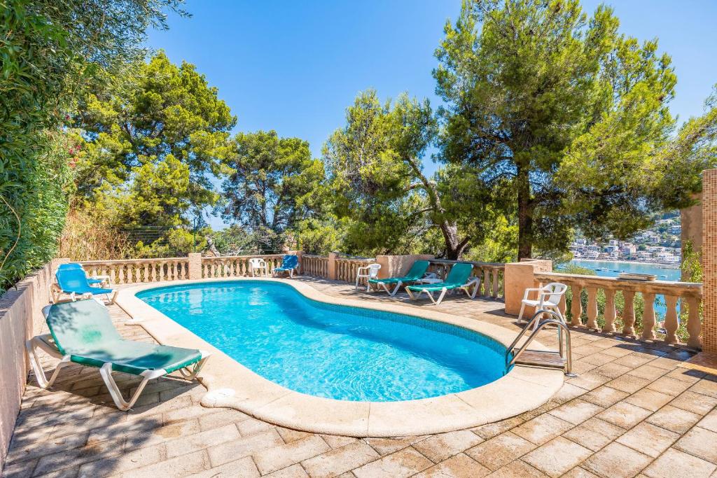 Πισίνα στο ή κοντά στο Traumblickwohnung Montemar 19
