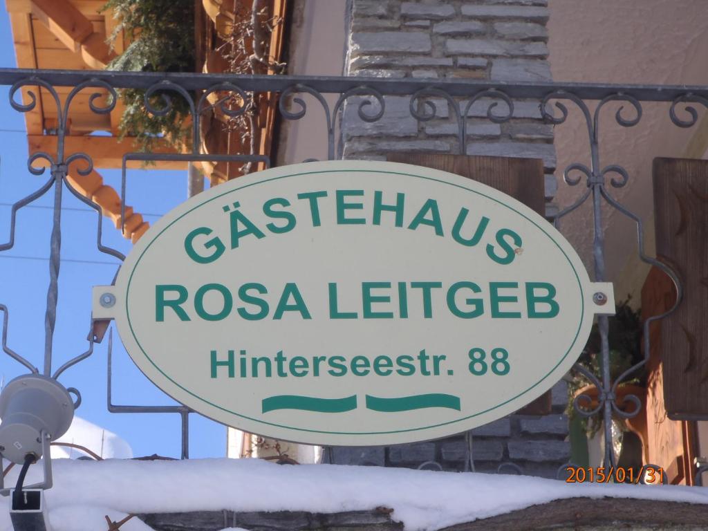 Certifikát, hodnocení, plakát nebo jiný dokument vystavený v ubytování Gästehaus Rosa Leitgeb