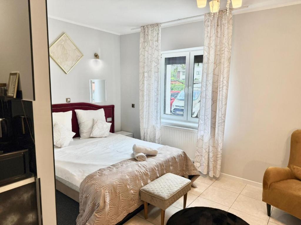 Postel nebo postele na pokoji v ubytování Strefa Solanki - Apartament