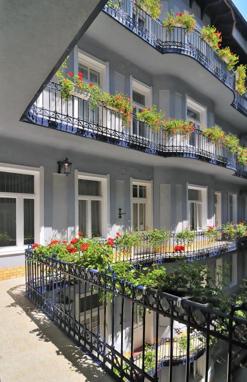 Balkón nebo terasa v ubytování Baross City Hotel - Budapest