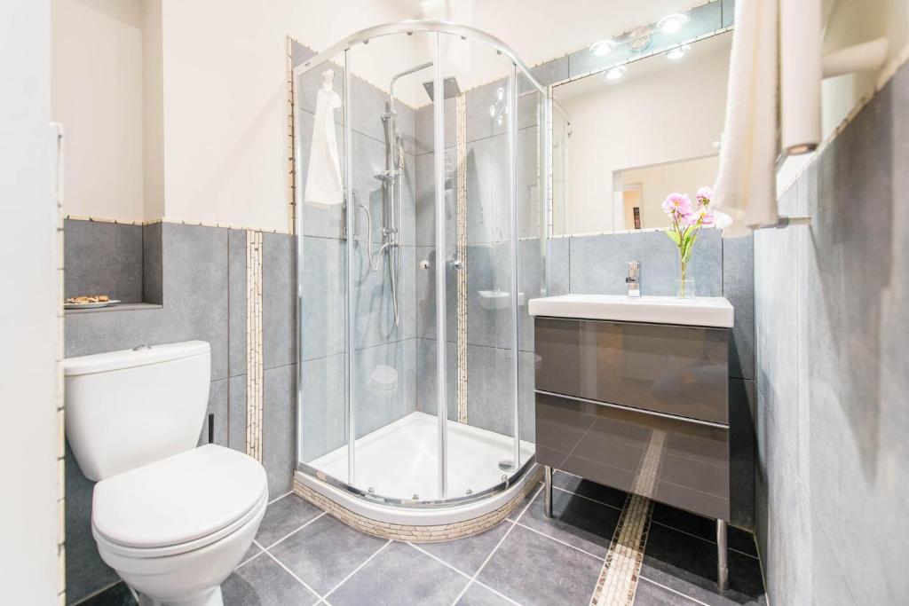 A bathroom at API Flat