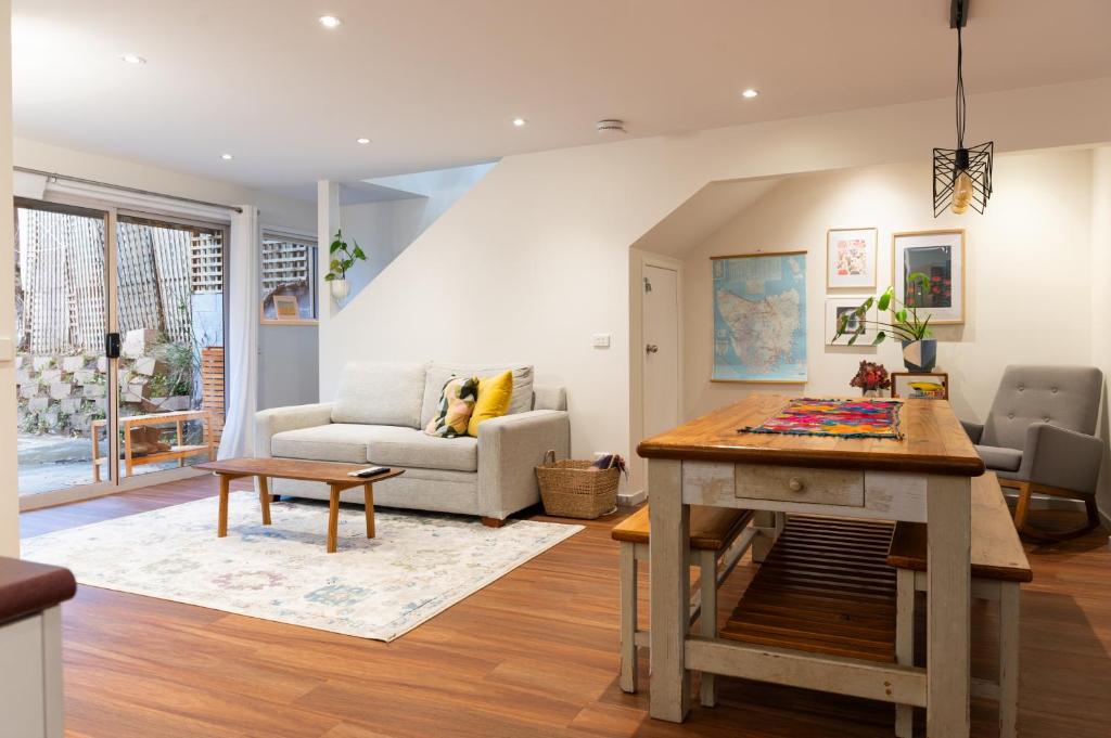 Χώρος καθιστικού στο One Bedroom Apartment - Dynnyrne