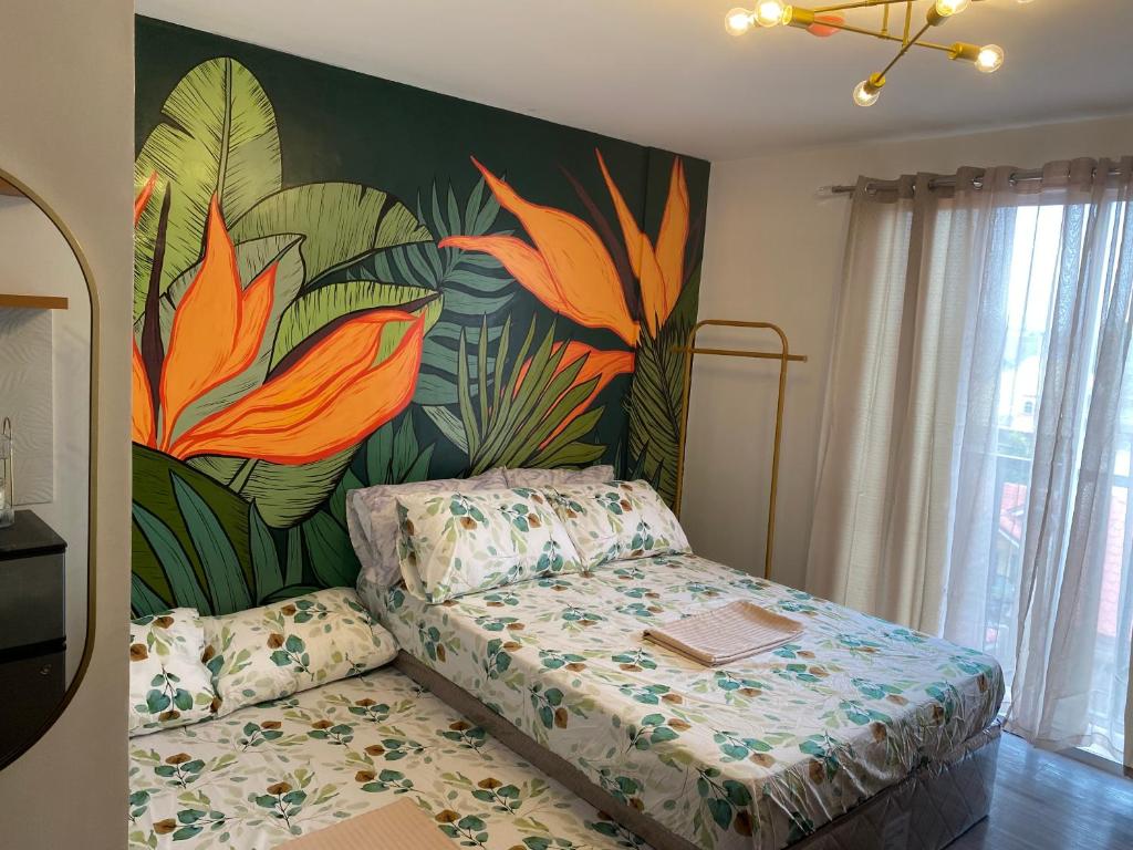 Postel nebo postele na pokoji v ubytování La Bella Suite Tuscania Towers