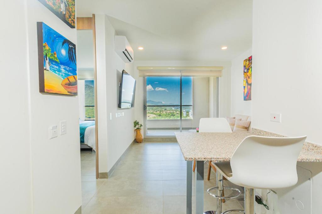 Φωτογραφία από το άλμπουμ του New luxury oceanfront apartment in the Colombian Caribbean, Floor 21 Santa Marta σε Estación El Salto