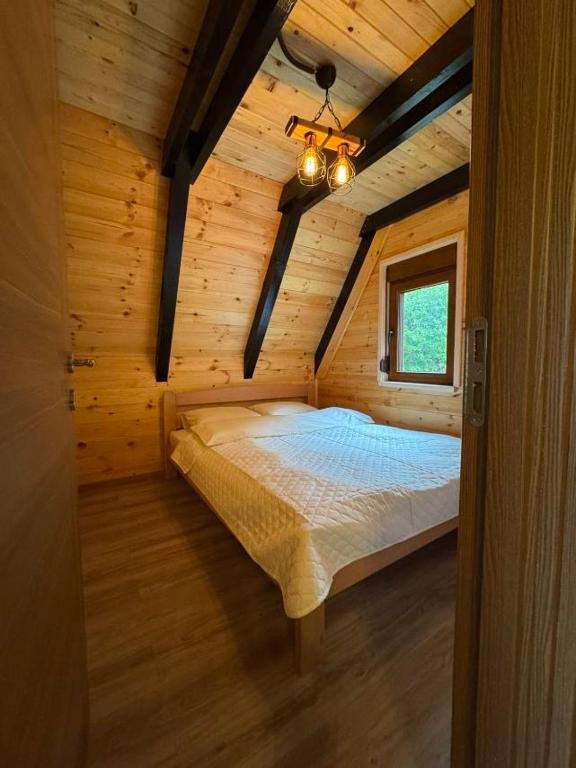 Postel nebo postele na pokoji v ubytování Boričje Hidden Paradise