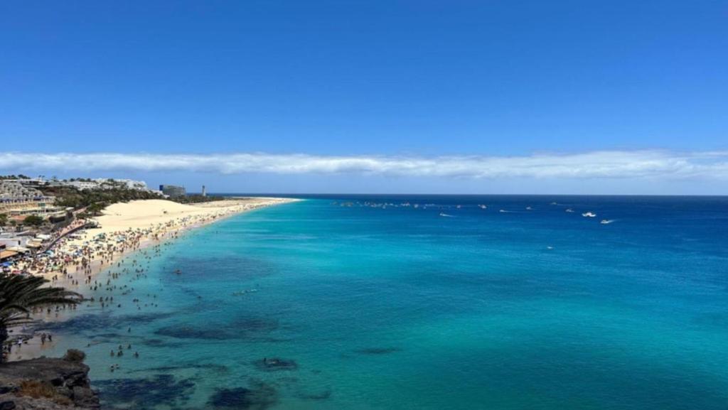 コスタ・カルマにあるWelooveyou Ocean'sの水中の人々と共に海岸を望む