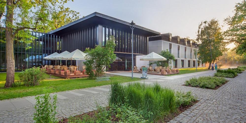 Vonkajšia záhrada v ubytovaní Eva Park Life & Spa