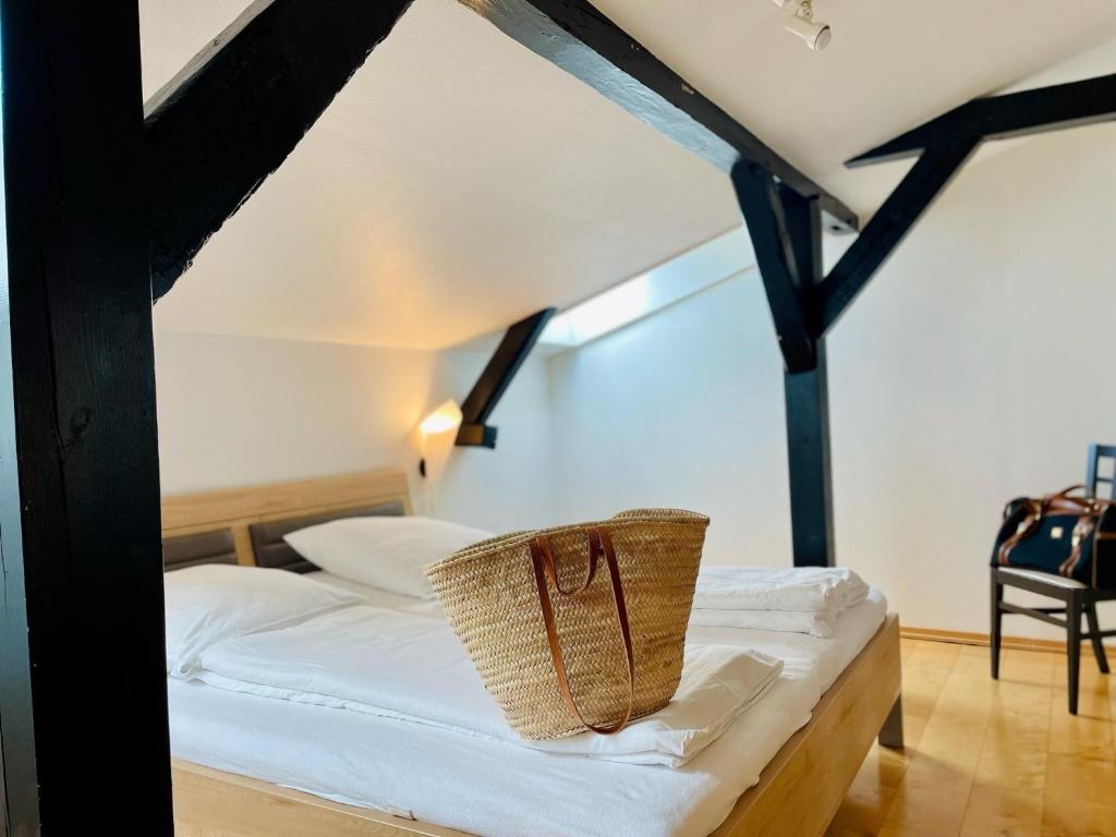 Ένα ή περισσότερα κρεβάτια σε δωμάτιο στο Hein Sonnenschein