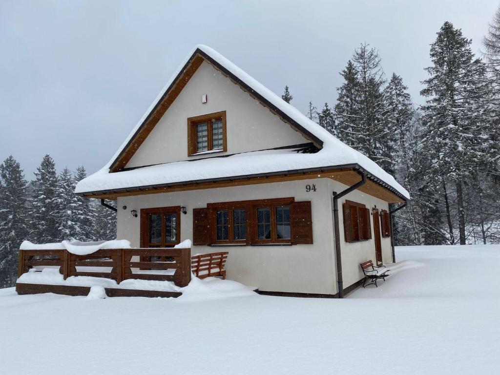 Anielski Domek v zimě