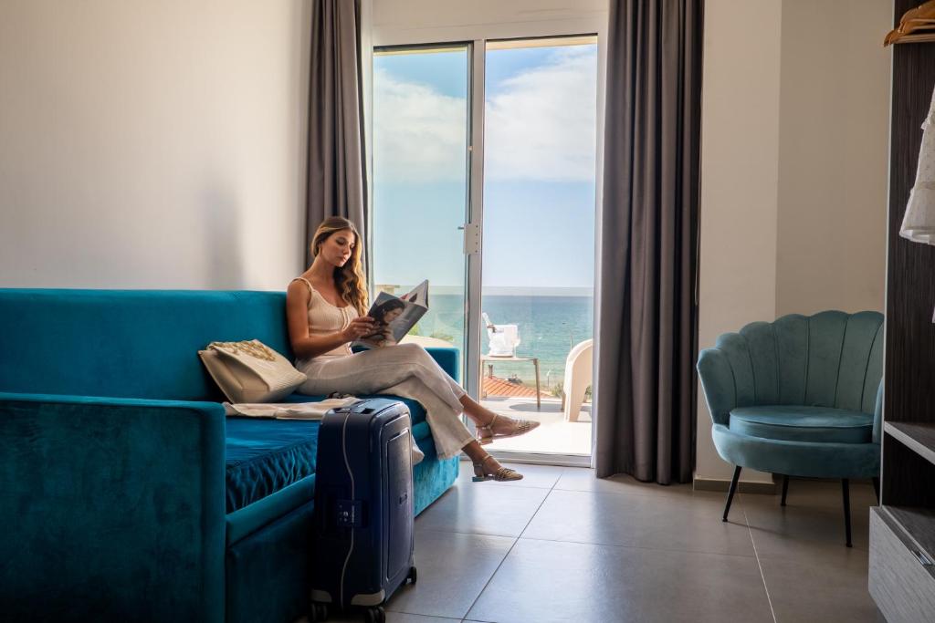 Resort La Battigia Beach & Spa - Deluxe Doppelzimmer Mit Terrasse Und Meerblick