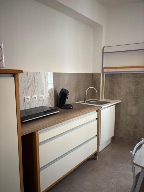 Kuchyň nebo kuchyňský kout v ubytování Appartement au cœur des arènes