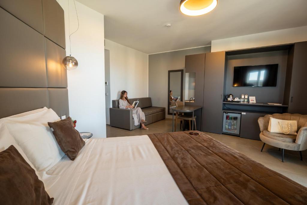 Resort La Battigia Beach & Spa - Suite Junior Familiale Avec Terrasse Et Vue Mer