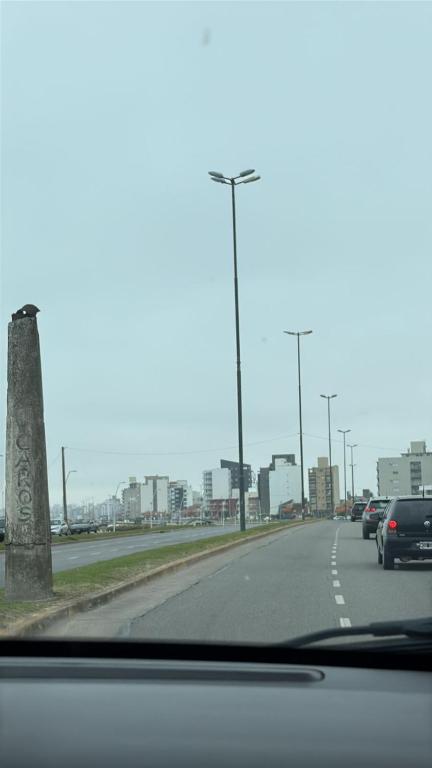 a view of a highway with cars on the road at OKIN 1 Cobos in Mar de Cobo