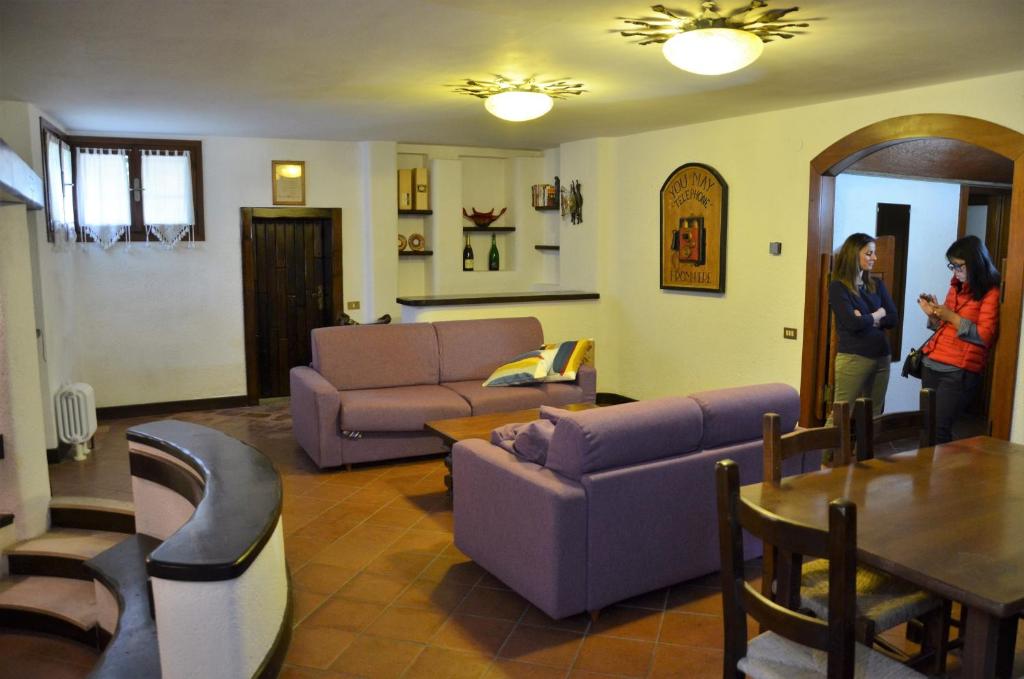 Posezení v ubytování La Casa di Enrico