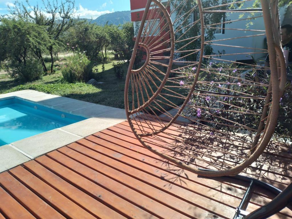 Swimmingpoolen hos eller tæt på Cabañas Merlina