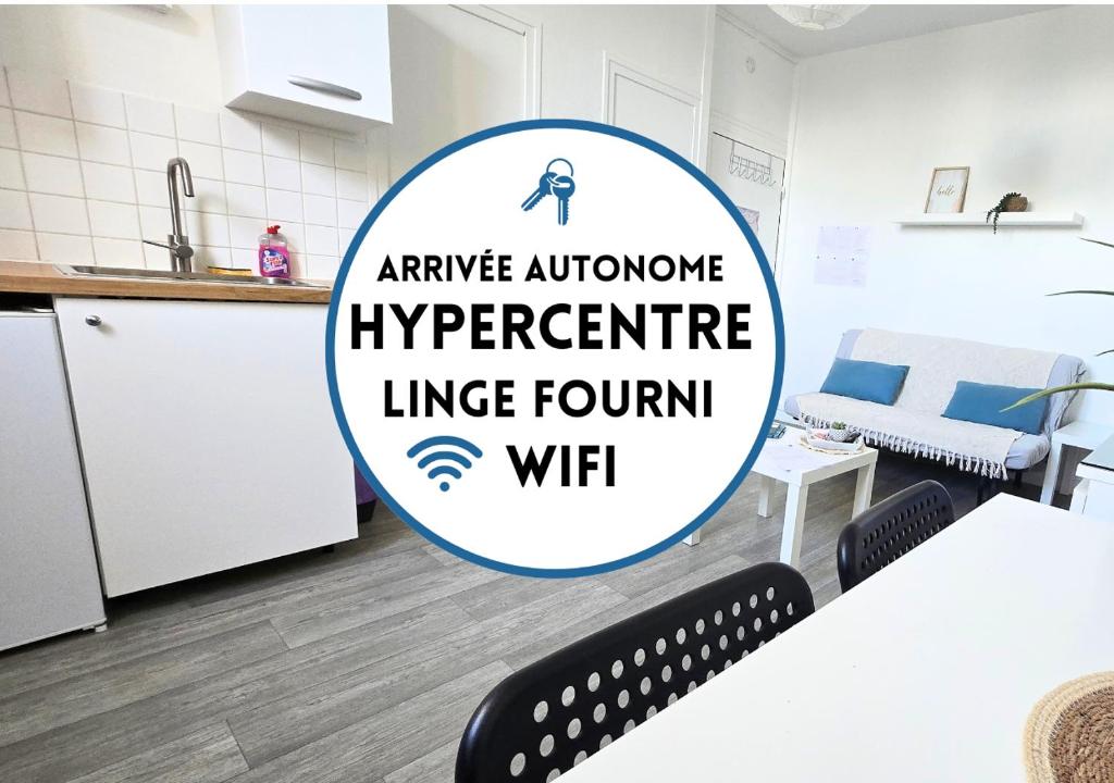 une image d'une cuisine avec un panneau indiquant « appareil » ; « inventaire des appareils » ; « inventaire » ; « financement ... dans l'établissement 1# Central'Tours BLEU - Hypercentre, à Tours