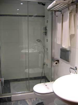 Koupelna v ubytování Hotel Trefacio
